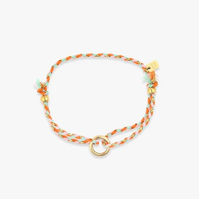 Friendship Ring Bracelet in Creamsicle