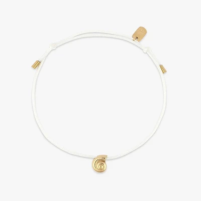 Lydia Seashell Charm Bracelet in Vanilla
