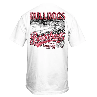UGA Past Time Short Sleeve T-Shirt White