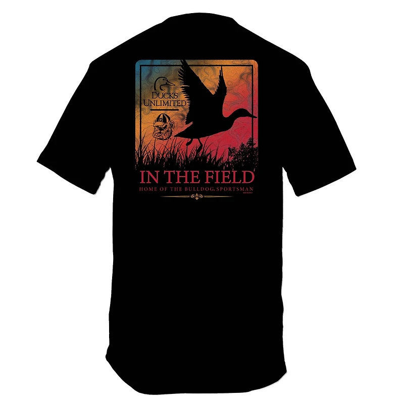 UGA Sunset Duck Short Sleeve T-Shirt Black