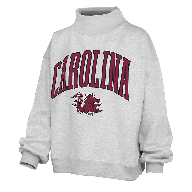USC Big Text Oversized Mock Neck Sweatshirt