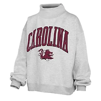 USC Big Text Oversized Mock Neck Sweatshirt