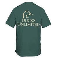 Ducks Unlimited Original Logo Short Sleeve T-Shirt Blue Spruce