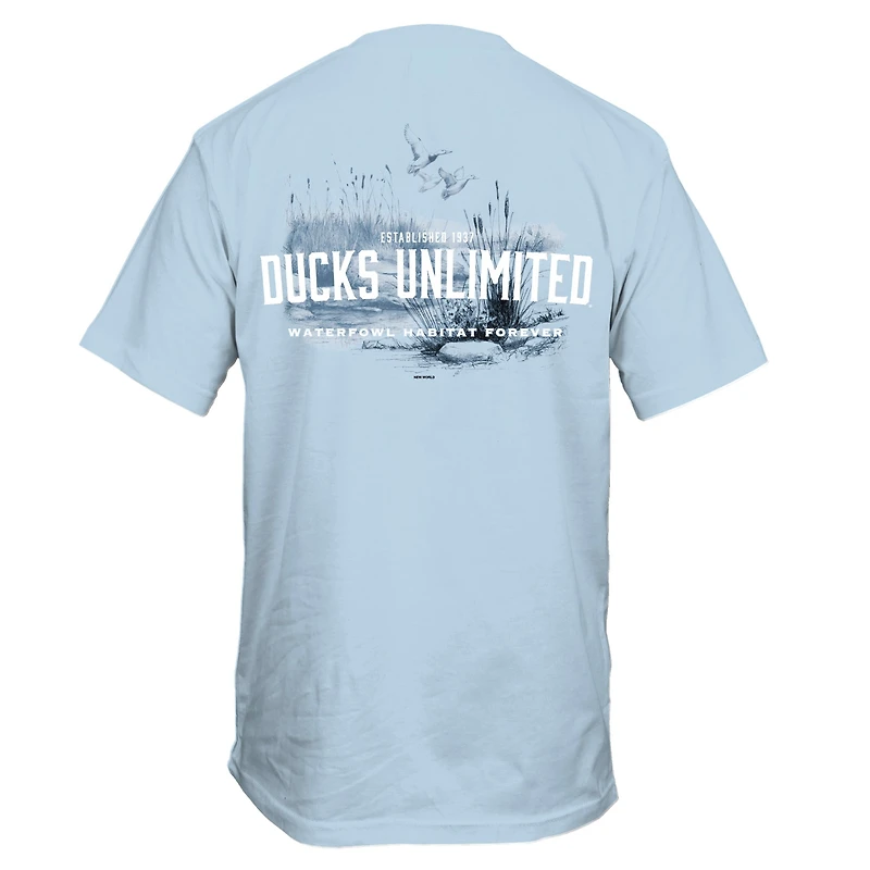 Sketch Cattails Short Sleeve T-Shirt