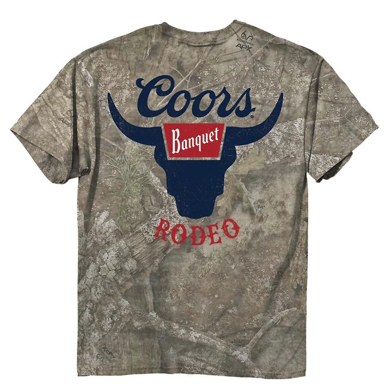Coors Rodeo Short Sleeve T-Shirt Washed Camo