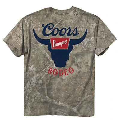 Coors Rodeo Short Sleeve T-Shirt Washed Camo