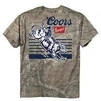 Coors Bull Rider Short Sleeve T-Shirt Washed Camo