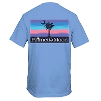 Sunset Sky Short Sleeve T-Shirt Carolina Blue