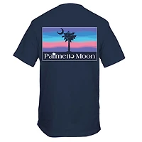 Sunset Sky Short Sleeve T-Shirt Navy