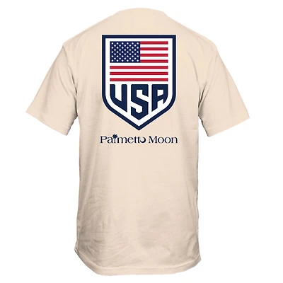 USA Shield Short Sleeve T-shirt Ivory
