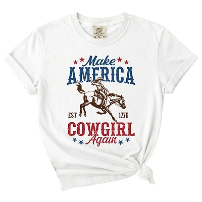 Make America Cowgirl Again Short Sleeve T-Shirt