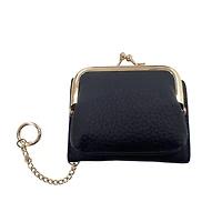 Mini Keychain Coin Purse Wallet in Navy