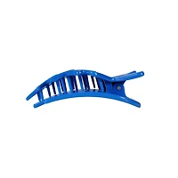 Medium Flat Shooting Stars Hair Clip in Blue