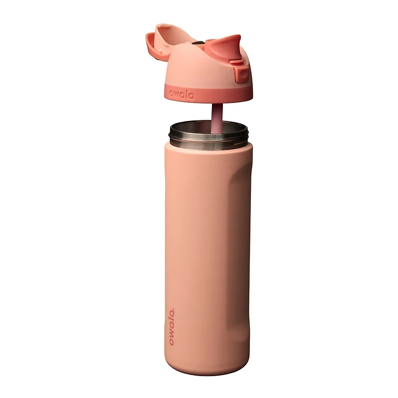 FreeSip® 24oz Stainless Steel Water Bottle in Peach of Mind
