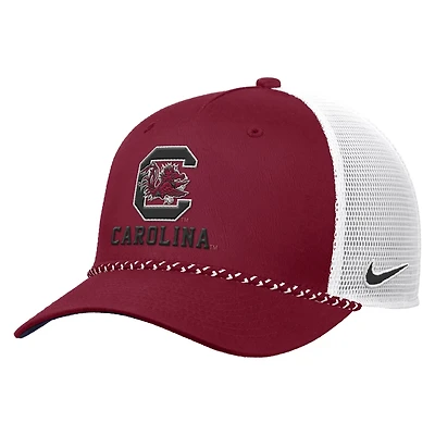 South Carolina Gamecocks Rope Trucker Hat in Crimson
