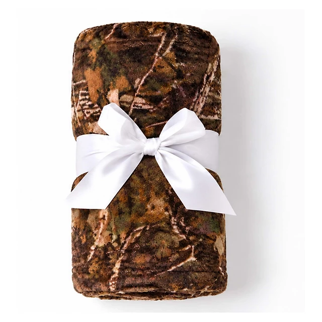 Brown Camo Fleece Blanket