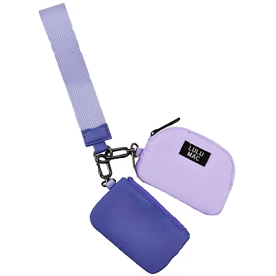 Lulu Mac Dual Wristlet in Purple and Lavender