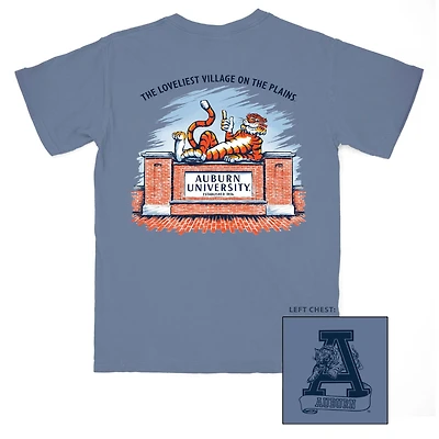 Auburn Tigers Aubie Village Short Sleeve T-Shirt