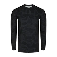 Youth Performance Long Sleeve T-Shirt Black Old School Camo