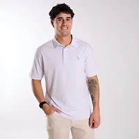 Driftwood Striped Polo Lavender