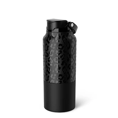 35oz Rise Water Bottle in Onyx Leopard