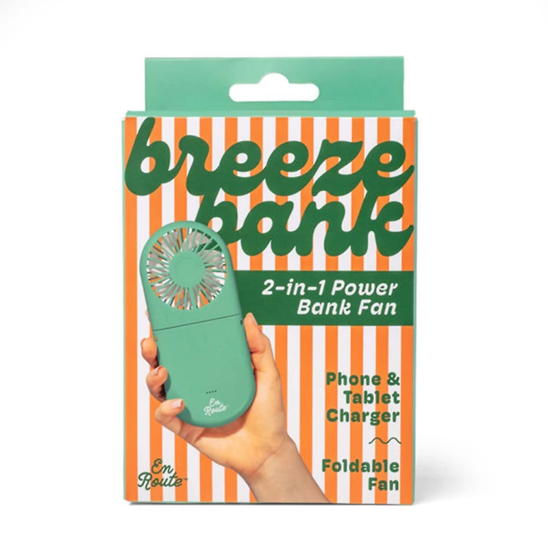 Breeze Bank 2-in-1 Power Bank Fan - Assorted