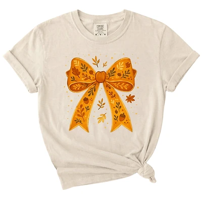 Fall Bow Short Sleeve T-Shirt