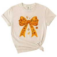 Fall Bow Short Sleeve T-Shirt