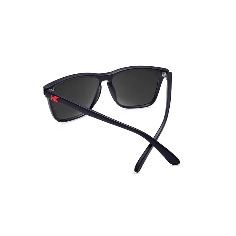 Men's Knockaround® Fast Lanes Sunglasses in Matte Black and Red Sunset