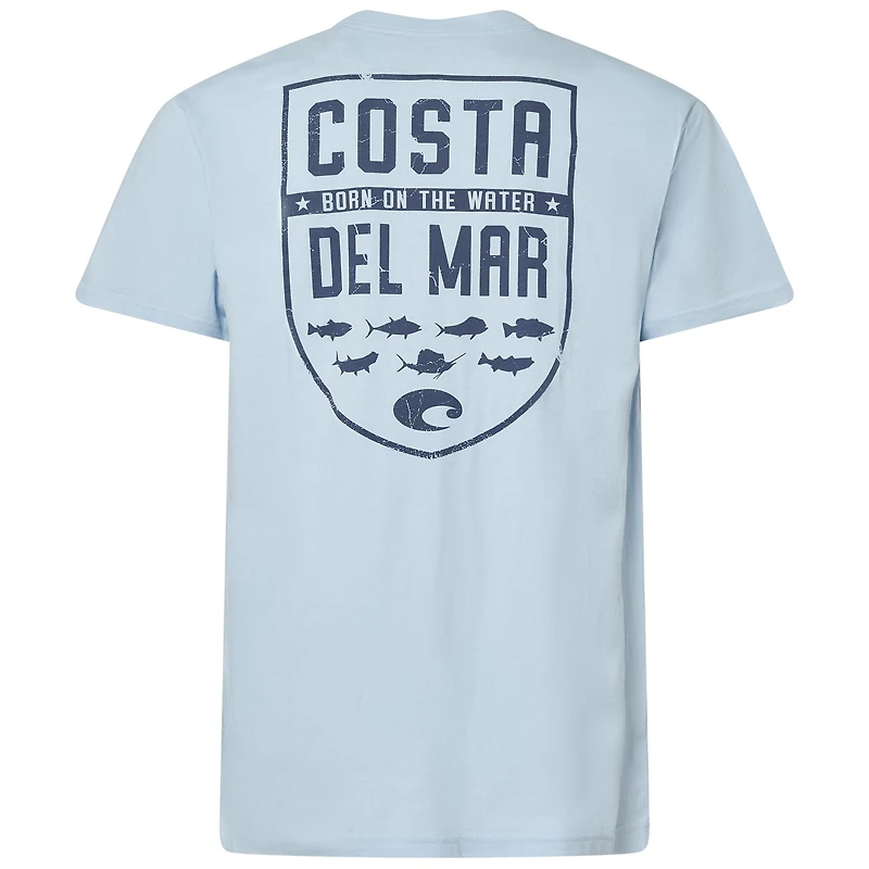 Species Shield Short Sleeve T-Shirt Light Blue