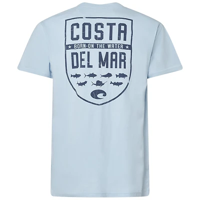 Species Shield Short Sleeve T-Shirt Light Blue
