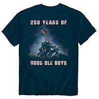 Iwo Jima Flag Raising Short Sleeve T-Shirt