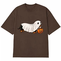 Ghost Dachshund Short Sleeve T-Shirt