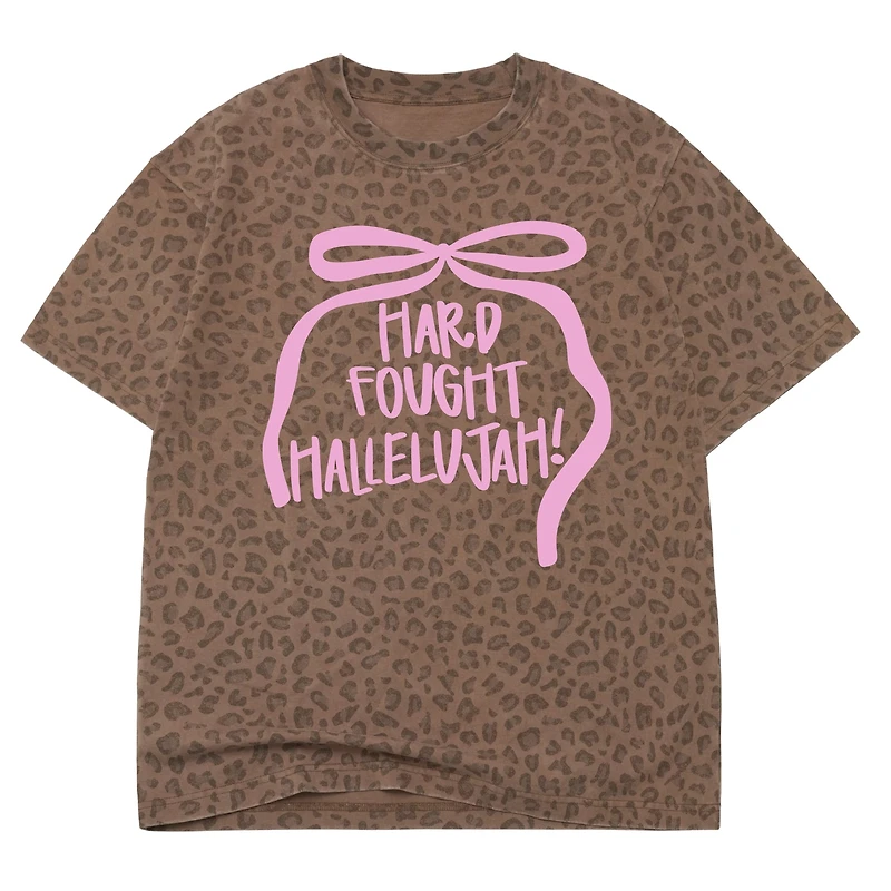 Hard-Fought Cheetah Print Short Sleeve T-Shirt