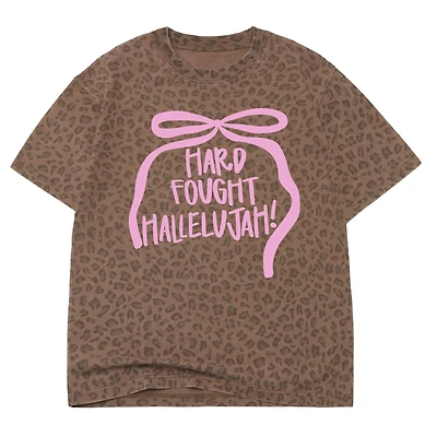 Hard-Fought Cheetah Print Short Sleeve T-Shirt