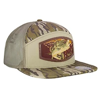 Bass Patch Camo 7 Panel Trucker Hat