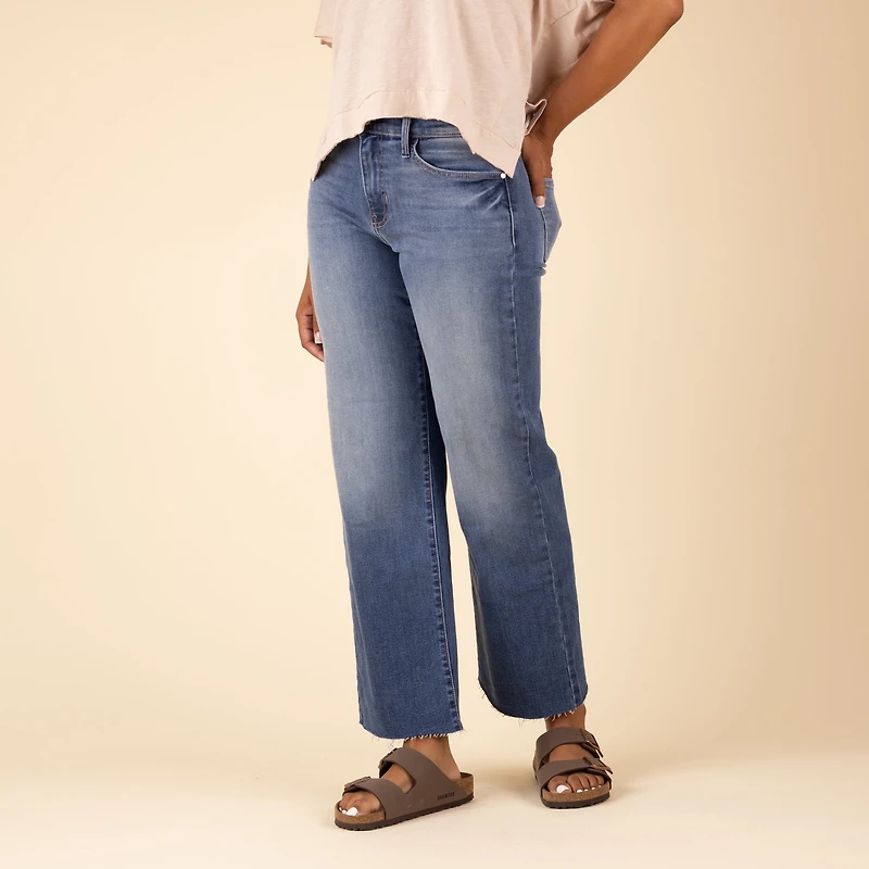 Slim Palazzo Jeans Medium Wash