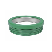 Aqua and Green Striped Slim Can Cooler