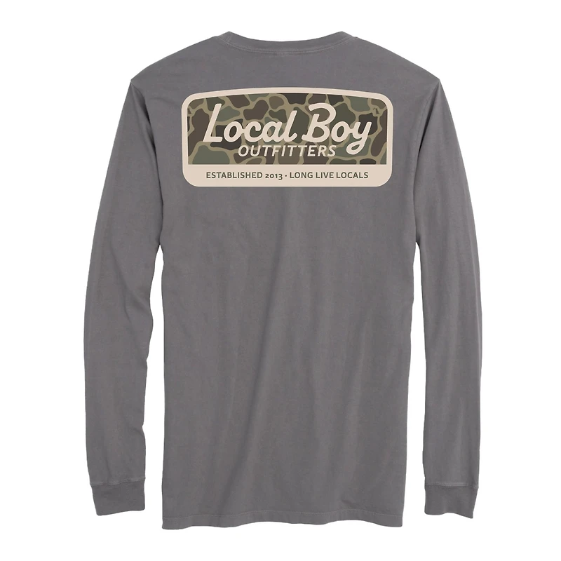 Youth Brush Camo Logo Long Sleeve T-Shirt