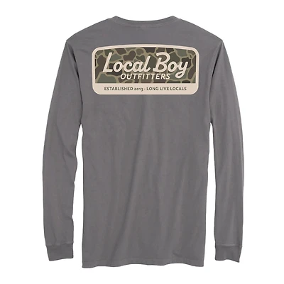 Youth Brush Camo Logo Long Sleeve T-Shirt