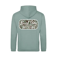 Youth Localflage Forest Retro Patch Hoodie Dusty Green
