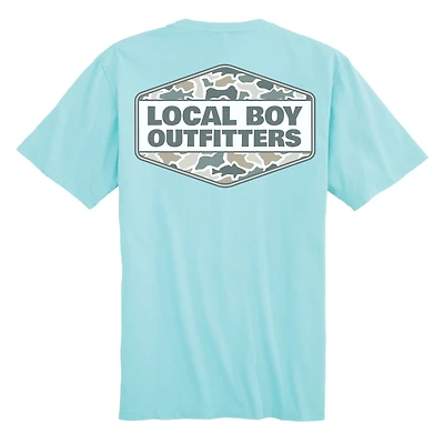 Fish Camo Diamond Crest Short Sleeve T-Shirt