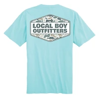 Fish Camo Diamond Crest Short Sleeve T-Shirt