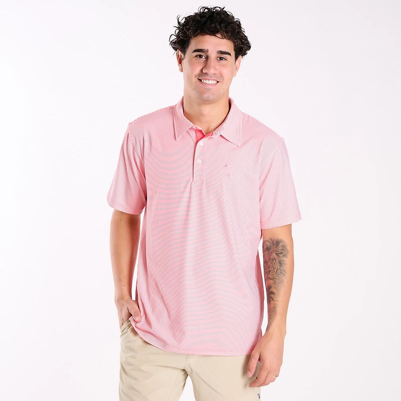 Palms Striped Polo Starburst