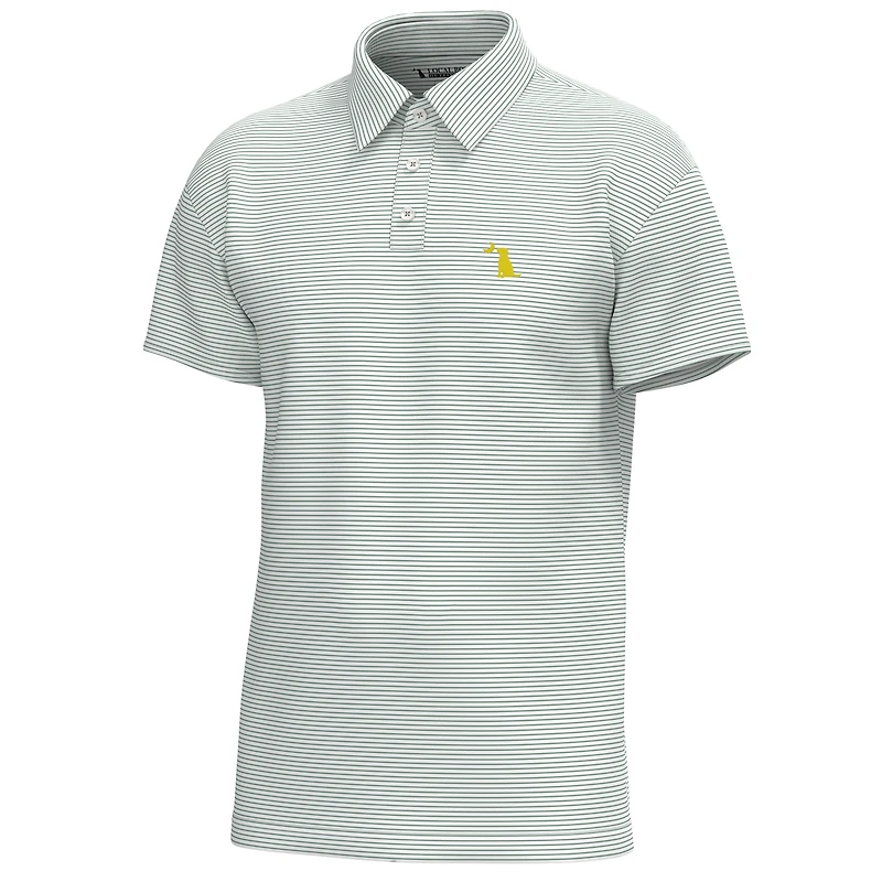 Driftwood Striped Polo Pale Sage