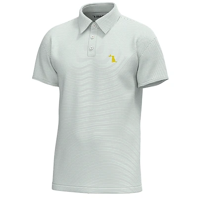 Driftwood Striped Polo Pale Sage