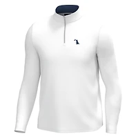 Bentley Quarter Zip Pullover White