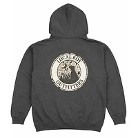 Dog and Moon Logo Camo Badge Hoodie