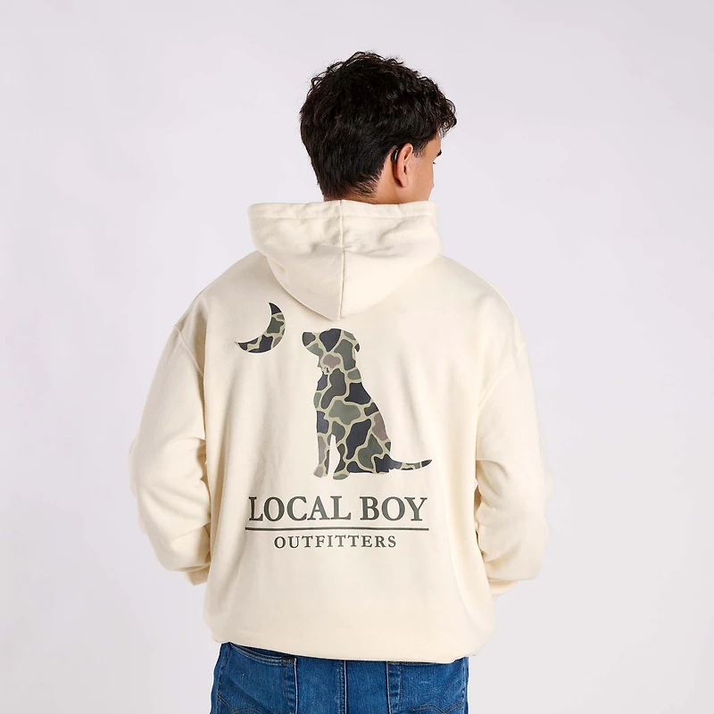 Brush Camo Dog and Moon Hoodie