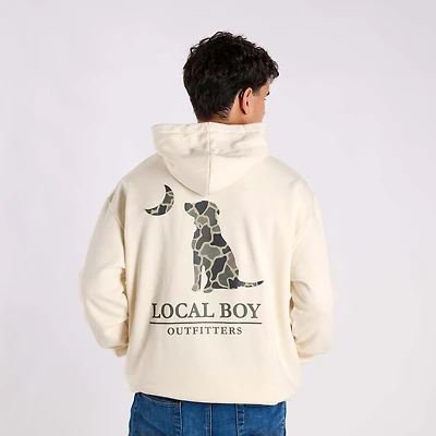 Brush Camo Dog and Moon Hoodie